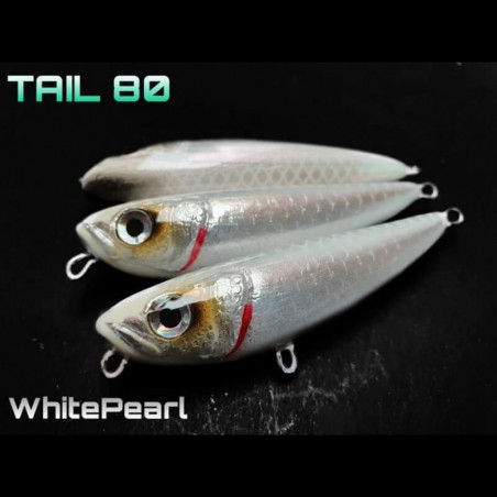 ALET SPINNING - TAIL 80 8CM / 11G -WHITE PEARL