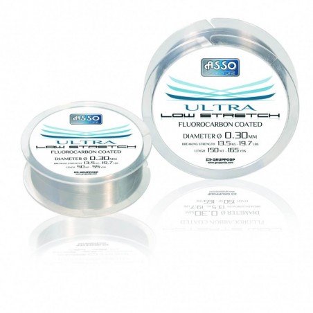 ASSO ULTRA LOW STRETCH 150m FLUOROCARBON -0.30mm