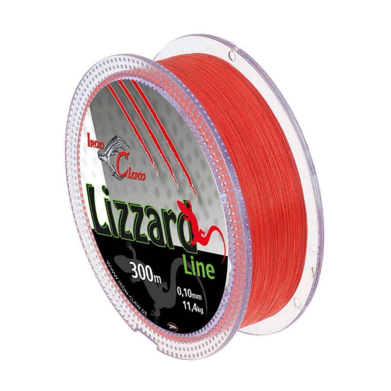 IRON CLAW - LIZZARD LINE X4 ORANGE 300M -0.04MM IRON CLAW - LIZZARD LINE X4 ORANGE 300M -0.04MM