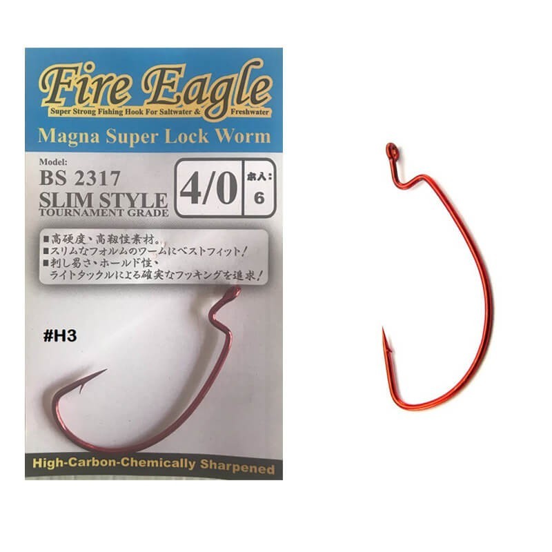FIRE EAGLE OFFSET HOOK SLIM STYLE BS2317 -5/0