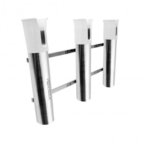 WATERSIDE - ROD HOLDER FOR 3 RODS STAINLESS STEEL