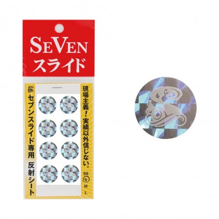 SEVEN REFLECTION SHEET M 8PCS 16MM -SILVER