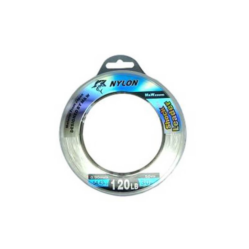 M&W NYLON LEADER LINE 100M 40LB/0.57MM12