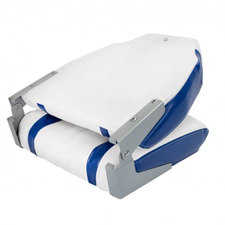 WATERSIDE CAPTAIN PREMIUM BOAT SEAT -BLUE/WHITE