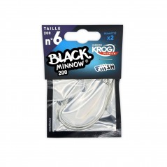 BLACK MINNOW No.1 - Hooks Krog Premium by VMC