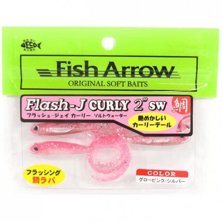 ARROW - FLASH -J GRUB 9cm SW -GLOW PINK