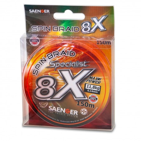 SAE - SPECIALIST SPIN BRAID X 8  150m - 0.12mm